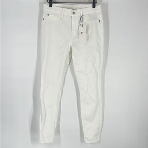 7 for all mankind White Skinny Pants Jeans Size 29 NWT